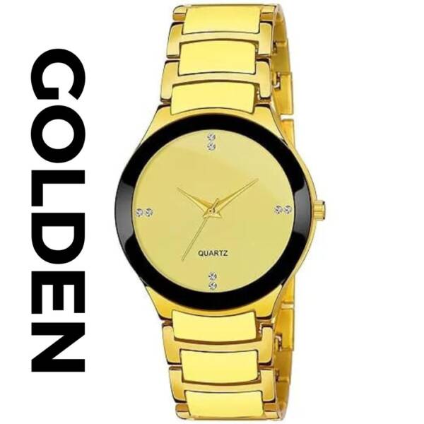 Men's Quartz Chain Strap Watch - 1 Pc Water Resistant with Fold Clasp - Image 2