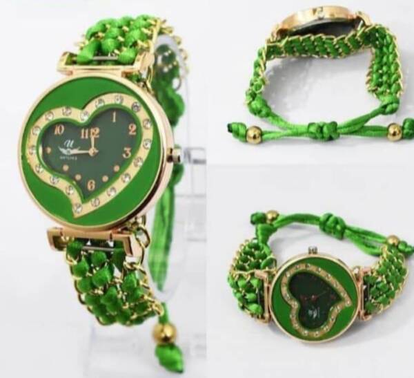 Stylish Women's Quartz Heart Watch with Chain Strap - 1 Pc - Image 4