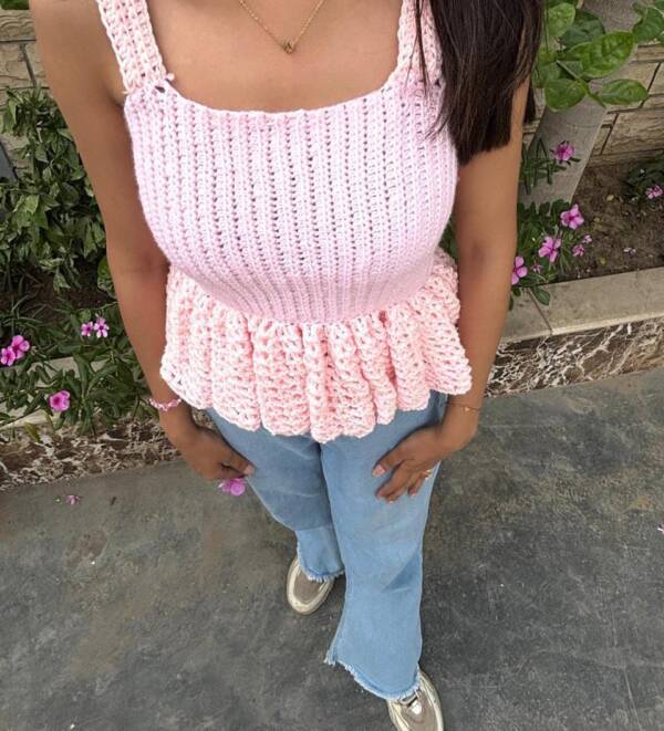 Crochet lily top - Image 2