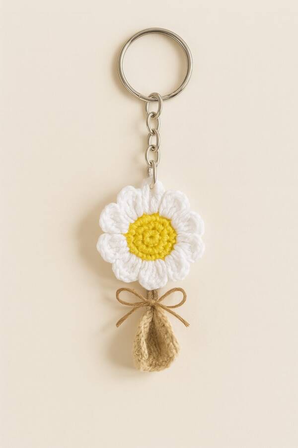 Crochet Flower Keychains - Image 2