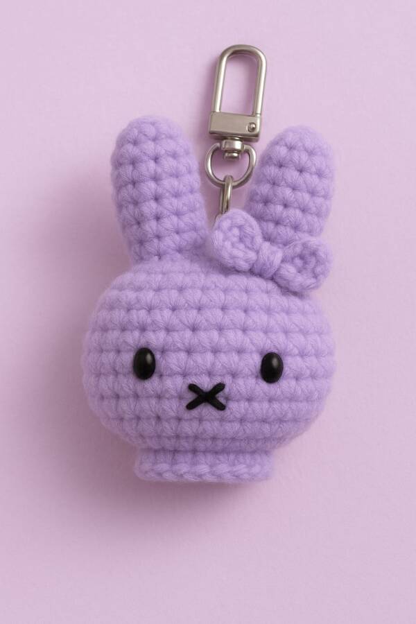 Crochet Bunny Keychain - Image 4